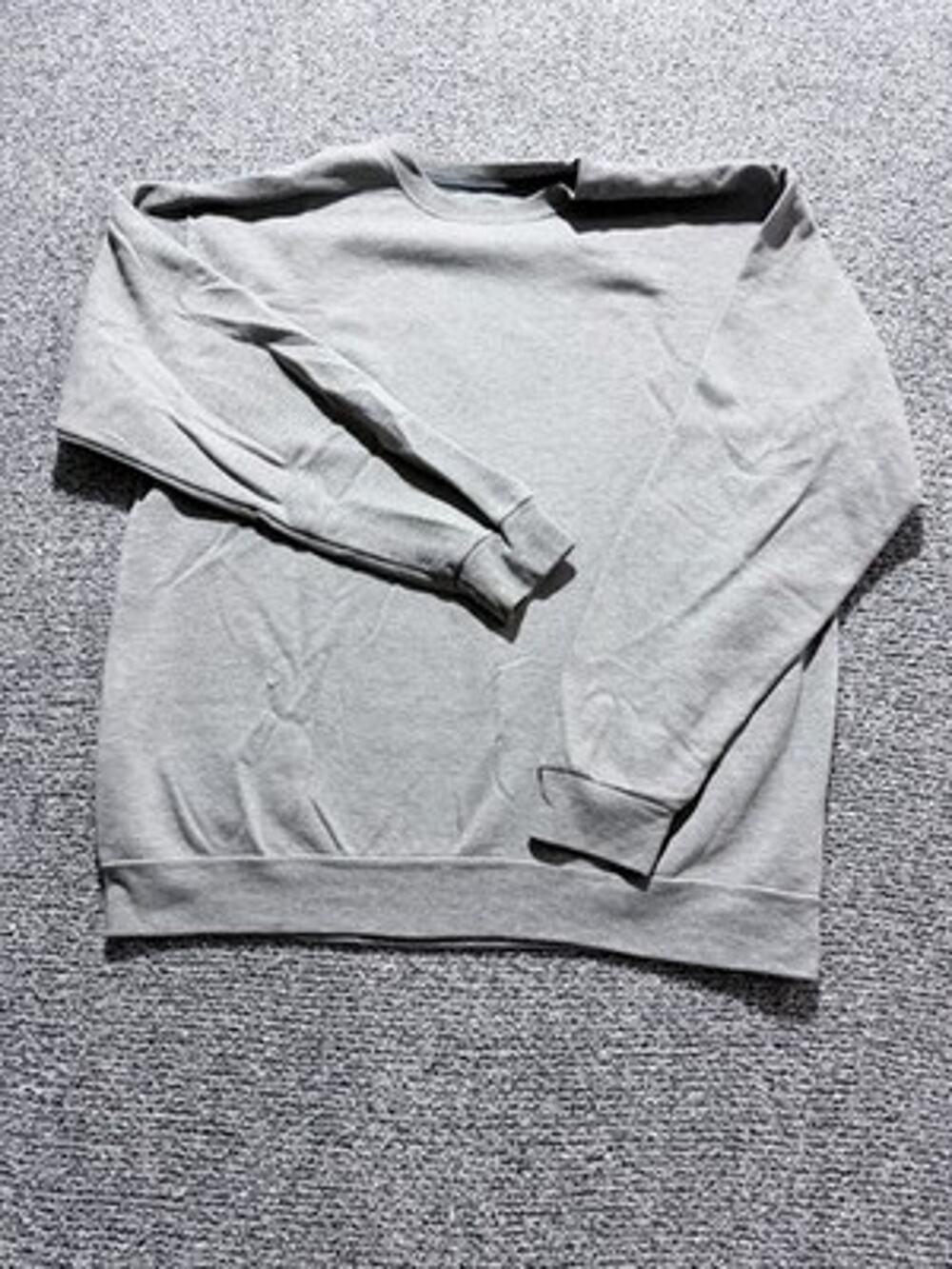 Athletic Grey Sporty, Normcore, Clean Relaxed, Off Duty, Sweatshirt, Large